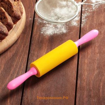 Скалка, 21 см, рабочая часть 9 см, МИКС