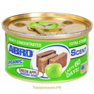 Освежитель воздуха "Органик" Зеленое яблоко ABRO, 57 г