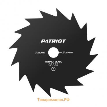 Нож PATRIOT TBS-16, D=230х25.4х1.6 мм, 16 зубьев