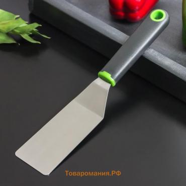 Лопатка кухонная для пиццы  Lime, 25×5 см, чёрно-зелёная