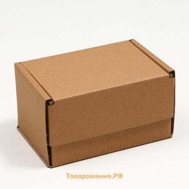 Коробка самосборная, бурая, 17 x 12 x 10 см
