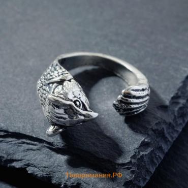 Кольцо «Перстень» орёл, цвет чернёное серебро, безразмерное