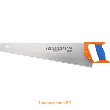Ножовка по дереву ИжСталь, 23163, пластиковая рукоятка, шаг зубьев 4 мм, 400 мм