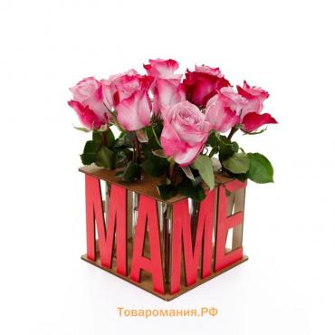 Сборная ваза для цветов с колбами «Подарок маме»